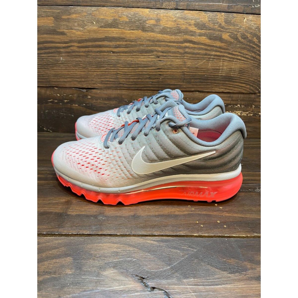 Nike Women`s Air Max 2017 Grey/pink Running Shoes 849560-007