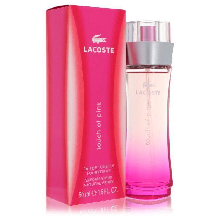 Touch Of Pink Eau De Toilette Spray By Lacoste 1.6oz For Women