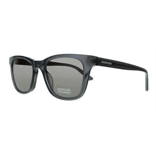 Calvin Klein CK20501S 016 Crystal Charcoal/grey Square Sunglasses