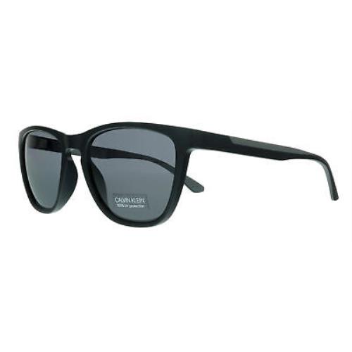 Calvin Klein CK20545S 002 Matte Black/charcoal Modified Rectangle Sunglasses