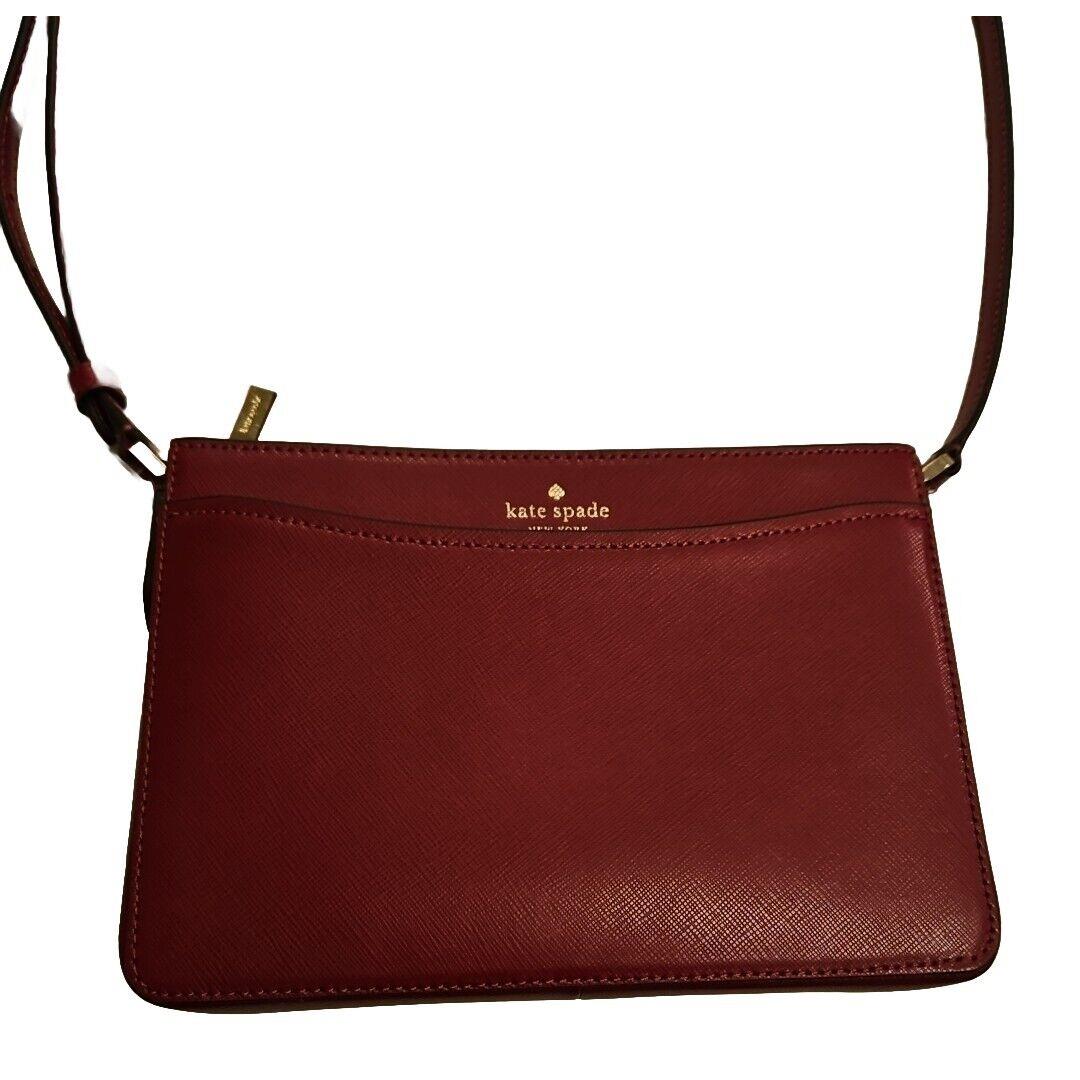 Kate Spade Purse Rory Leather Crossbody K6176 Berry Cobb Saffiano