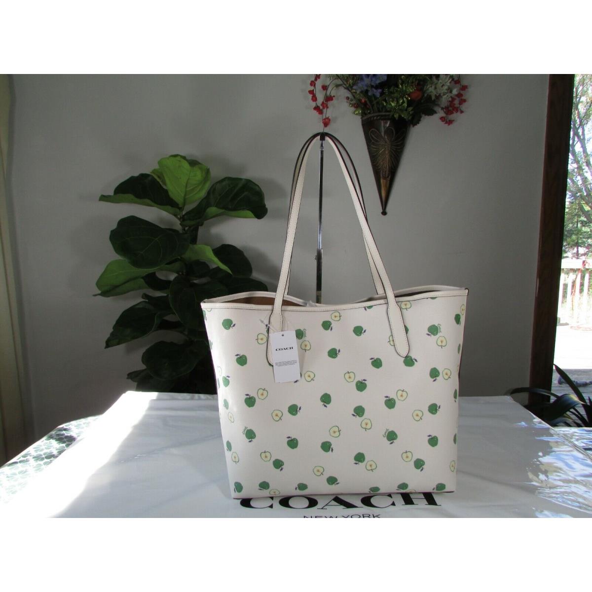 Coach City Tote selling Green Apple