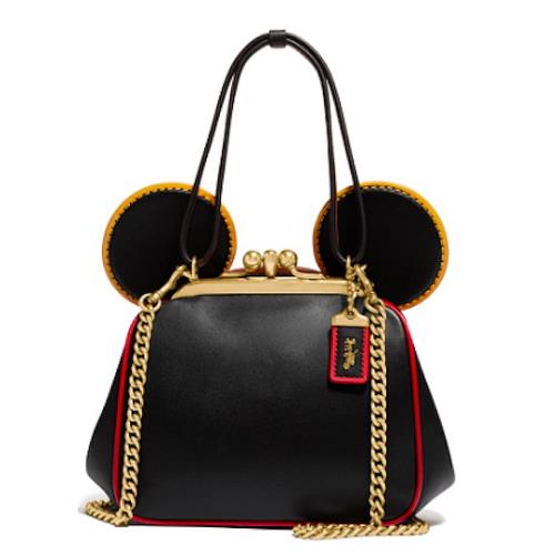 Coach Disney Mickey Mouse X Keith Haring Kisslock Brass/black Multi Bag
