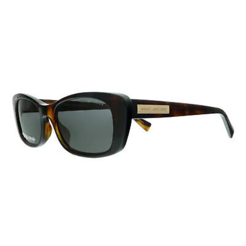 The Marc Jacob Marc 422/S IR 0DXH Havana Glitter Rectangle Sunglasses