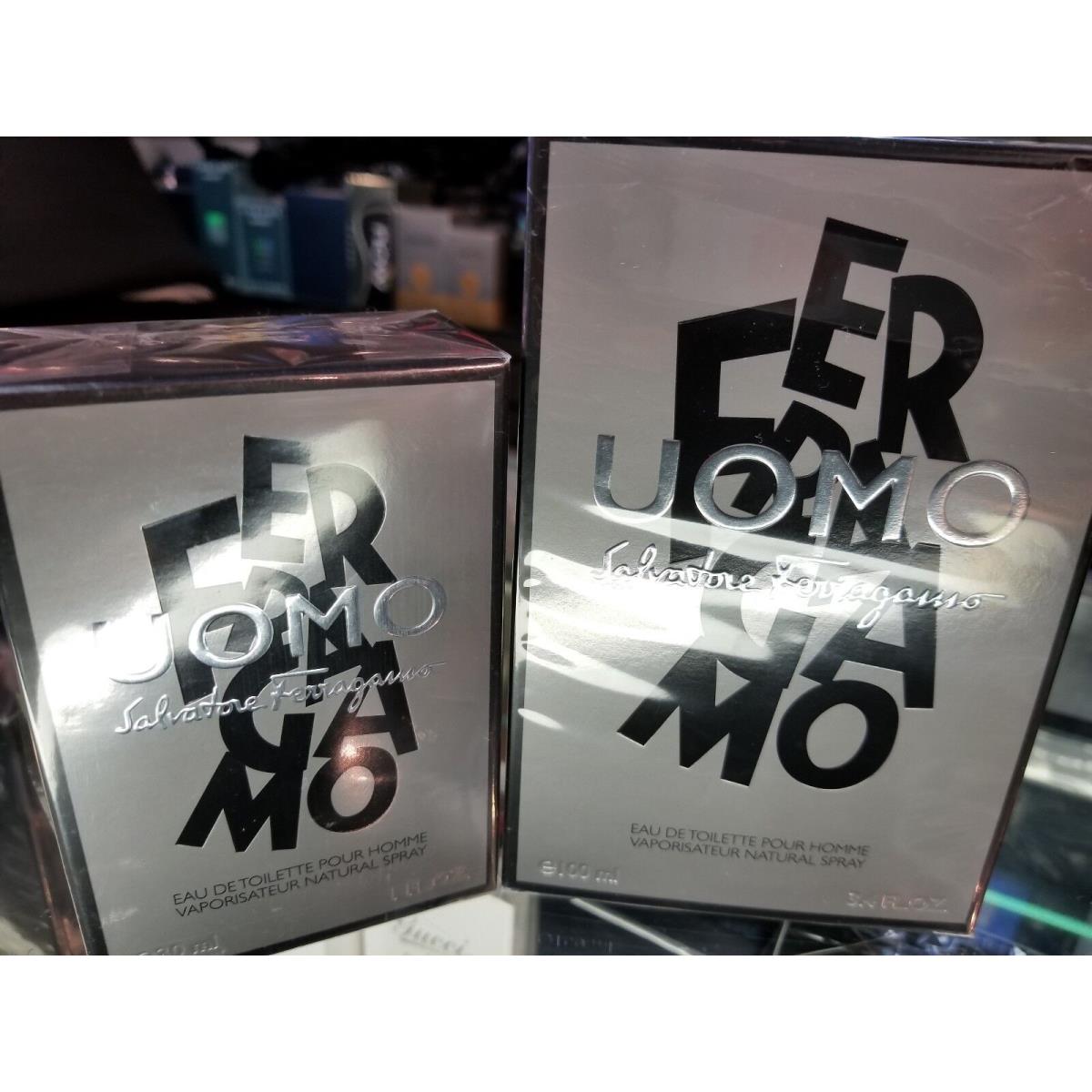 Ferragamo Uomo by Salvatore Ferragamo 1 oz 30 ml 3.4 oz 100 ml Edt Homme