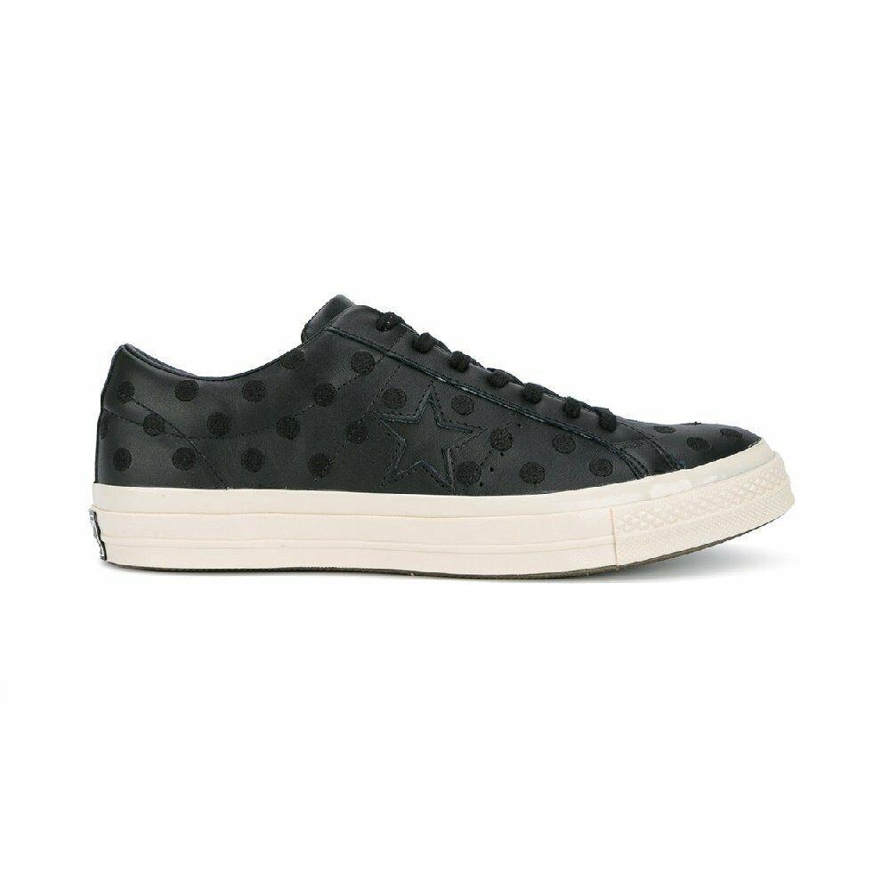 Converse One Star 74 Ox 155716C Unisex Sneaker Athletic Black Shoes HS701