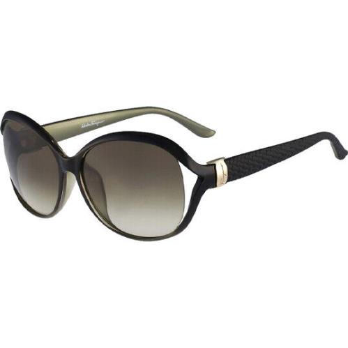 Salvatore Ferragamo Women`s Butterfly Sunglasses - SF770SA - Italy Black/Grey (318)