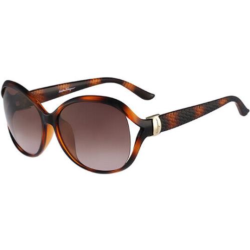 Salvatore Ferragamo Women`s Butterfly Sunglasses - SF770SA - Italy Tortoise/Brown (214)