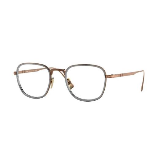 Persol 0PO5007VT 8007 Brown/gunmetal Square Unisex Eyeglasses