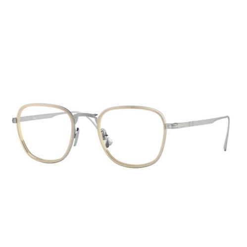 Persol 0PO5007VT 8010 Silver/gold Square Unisex Eyeglasses