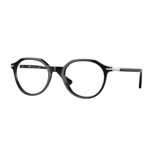 Persol PO3253V 95 Black Clear 47 mm Unisex Eyeglasses