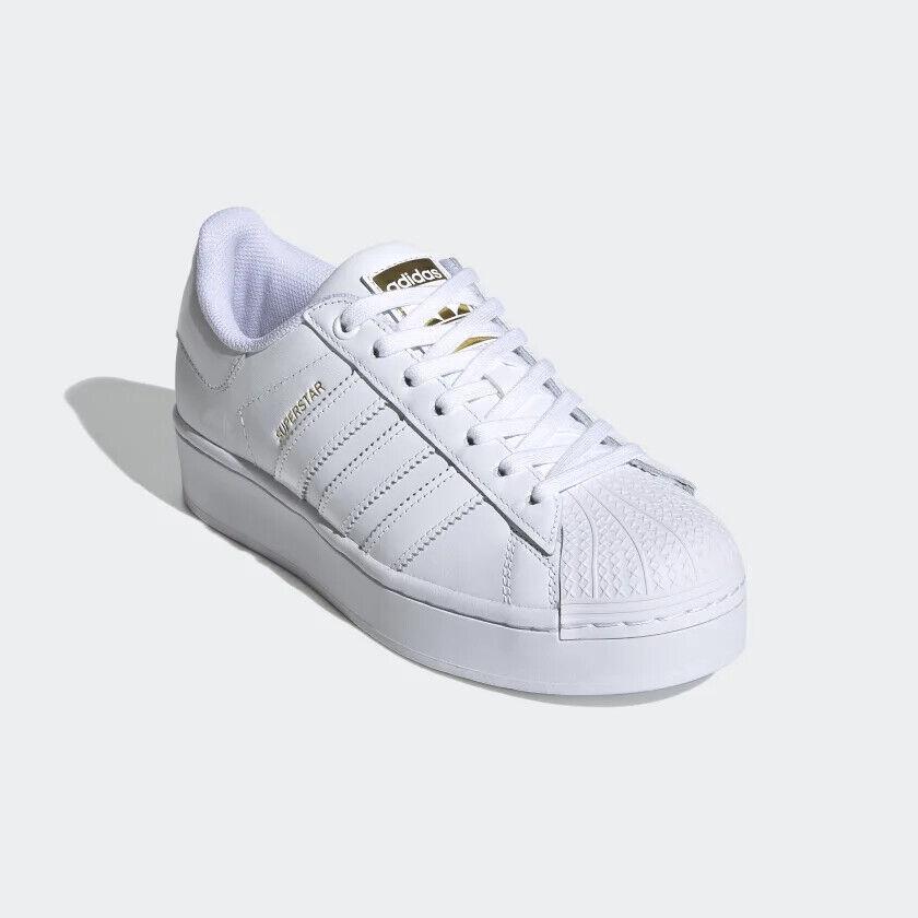 adidas superstar bold white gold