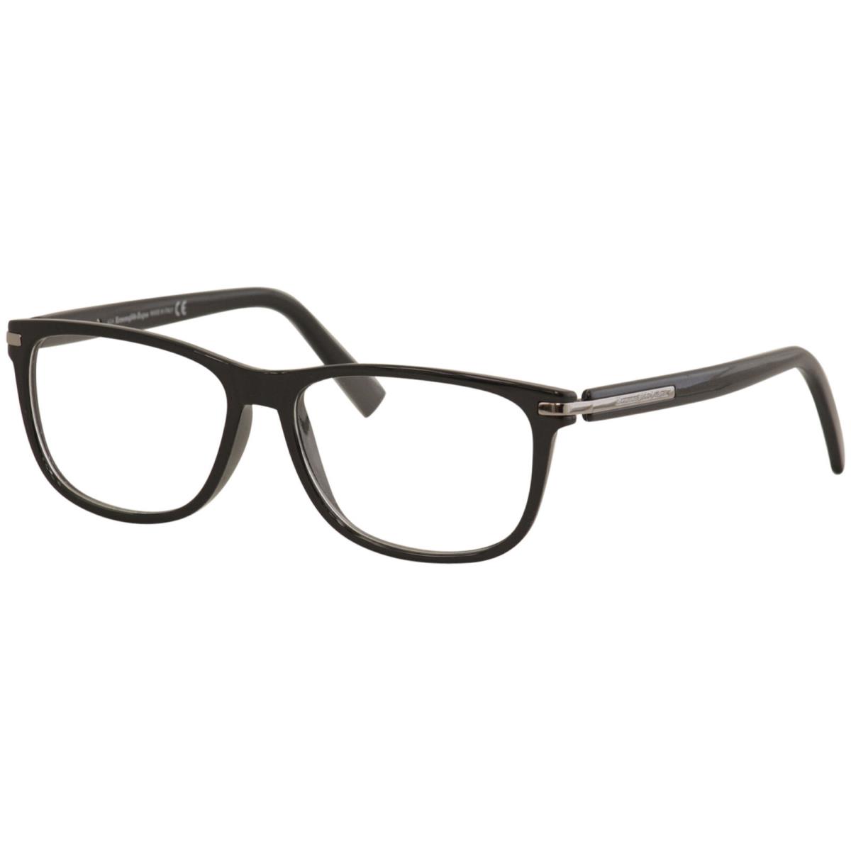 Ermenegildo Zegna Men`s Eyeglasses EZ5005 EZ/5005 001 Black Optical ...