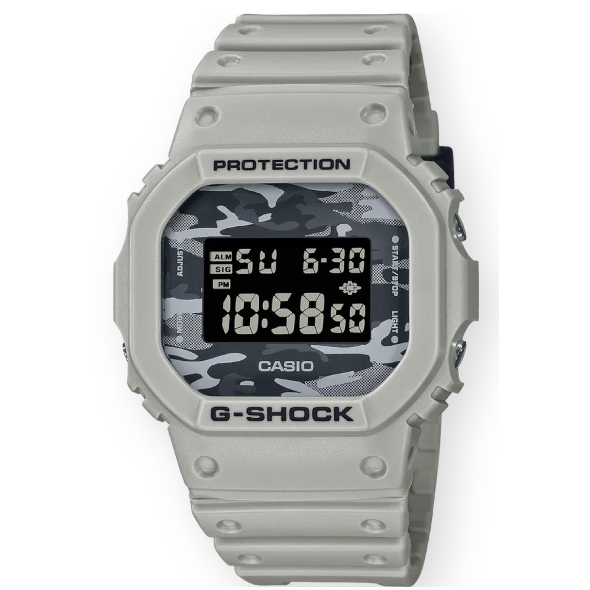 Casio G-shock DW-5600CA-8 Camouflage Grey Dial Men Watch