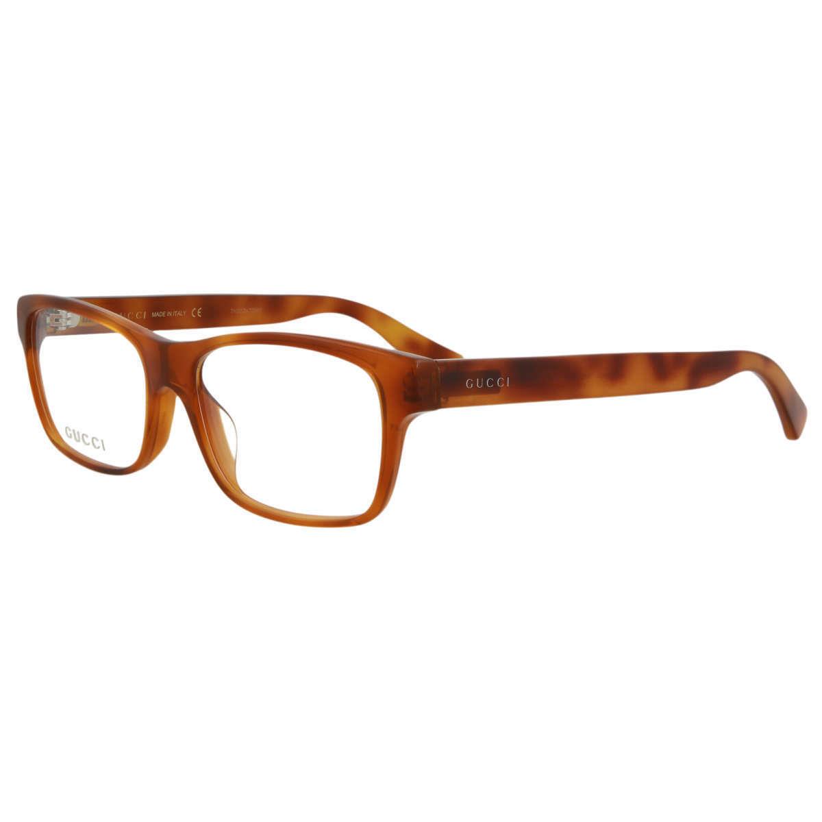 Gucci Eyeglasses Frames GG0006OA 006 55-17-150 Havana Made in Italy