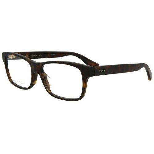 Gucci GG0006OA 011 Eyeglasses Gucci Havana Unisex Eyewear GG0006OA Havana