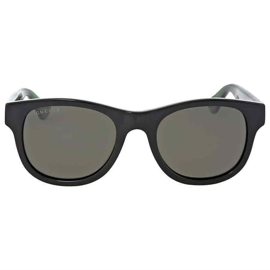 Gucci Polarized Grey Square Men`s Sunglasses GG0003S 006 52 GG0003SN 006 52