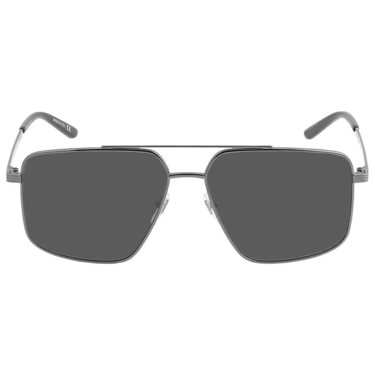 Gucci Grey Pilot Men`s Sunglasses GG0941S 001 60 GG0941S 001 60 - Frame: Gray, Lens: Gray