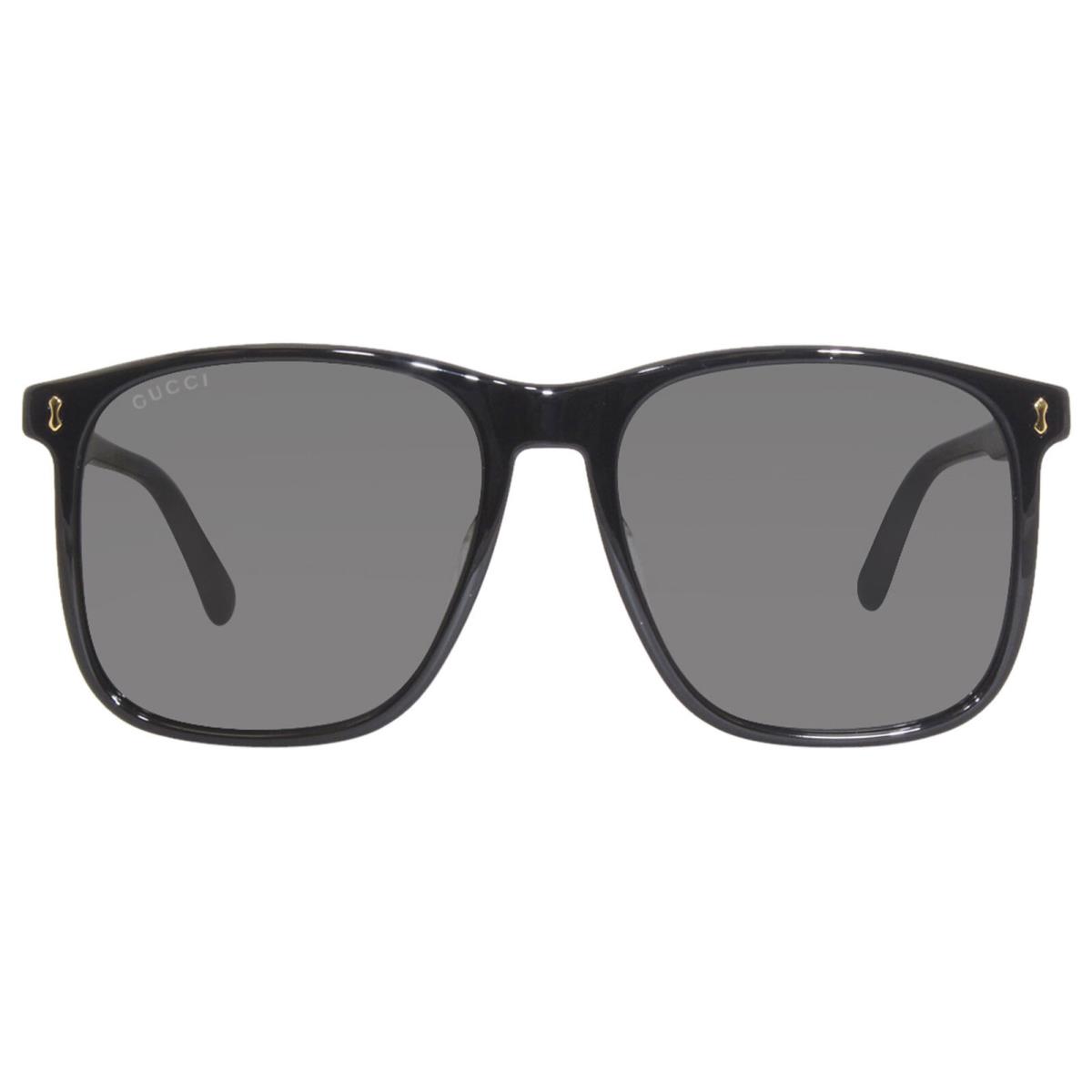 Gucci GG1041S 001 Sunglasses Men`s Black/grey Lenses Square Shape 57mm