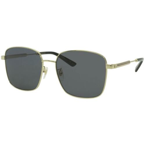 Gucci Gold Red Green 58 mm Women`s Sunglasses GG0852SK-002 58