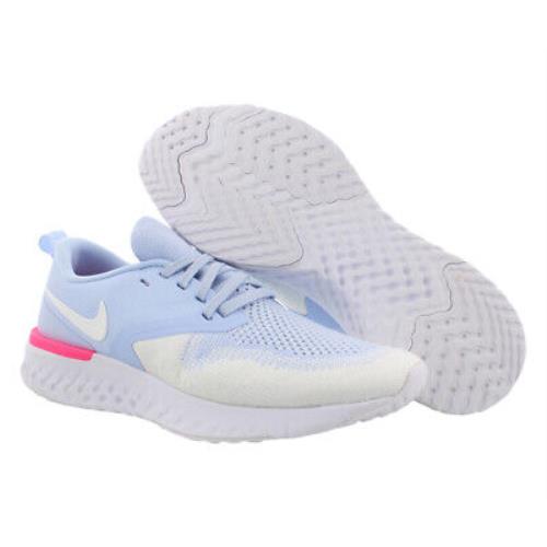 Nike Odyssey React 2 Flyknit Womens Shoes Size 6 Color: Hydrogen - Hydrogen Blue/White/Hyper Pink , Blue Main