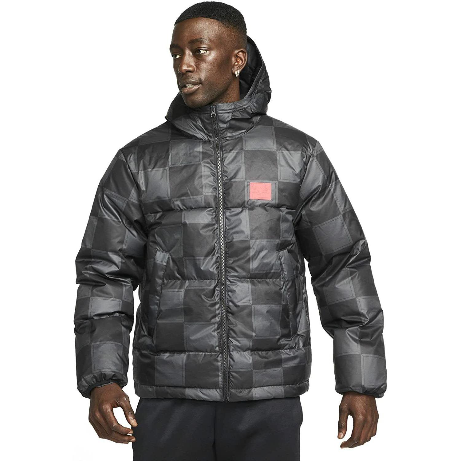 Nike Lebron Men`s Full-zip Down Jacket DA6717 010 Medium