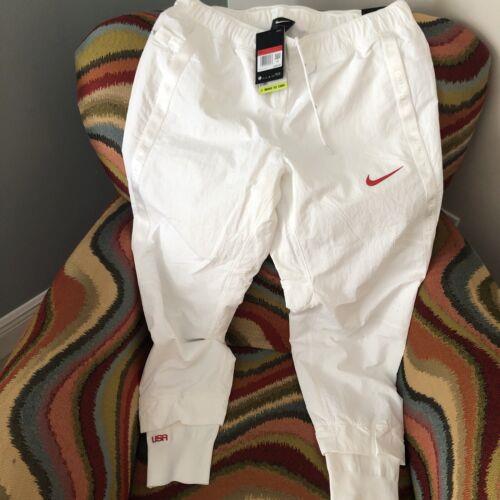 Nike Olympic Team Usa White Medal Stand Pants Size L Men