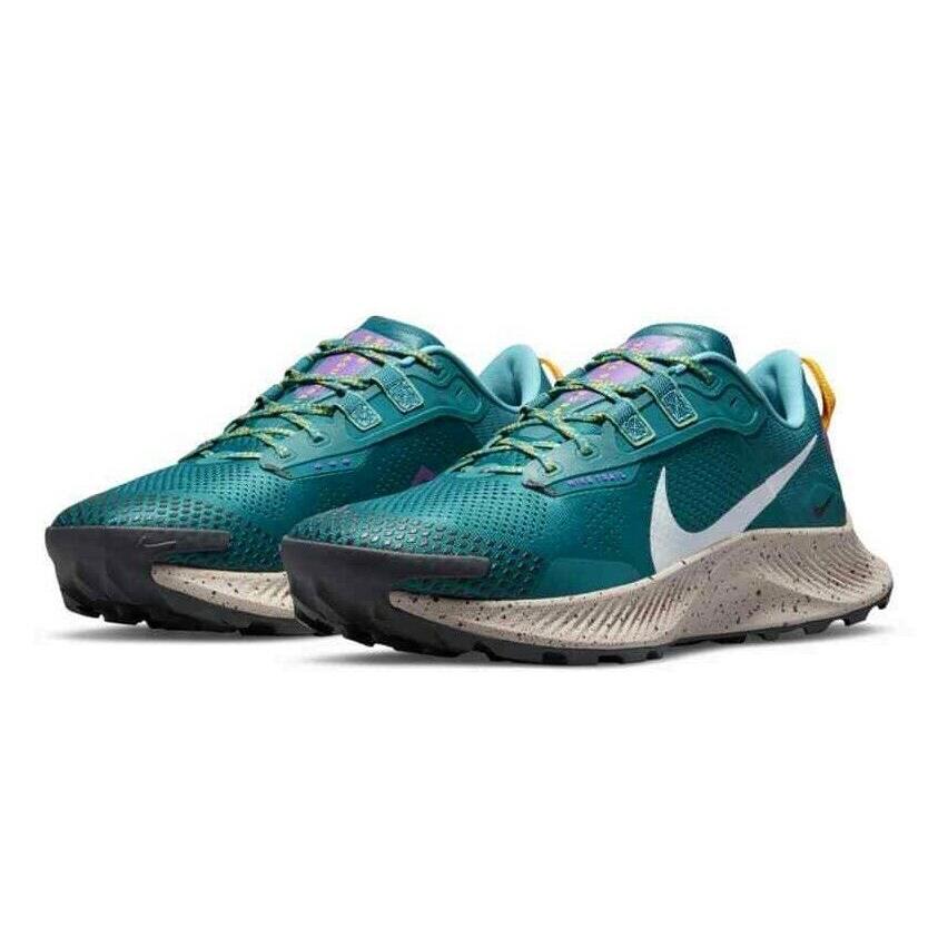 Nike Pegasus Trail 3 Mens Size 10 Sneakers Shoes DA8697 300 Mystic Teal Smoke