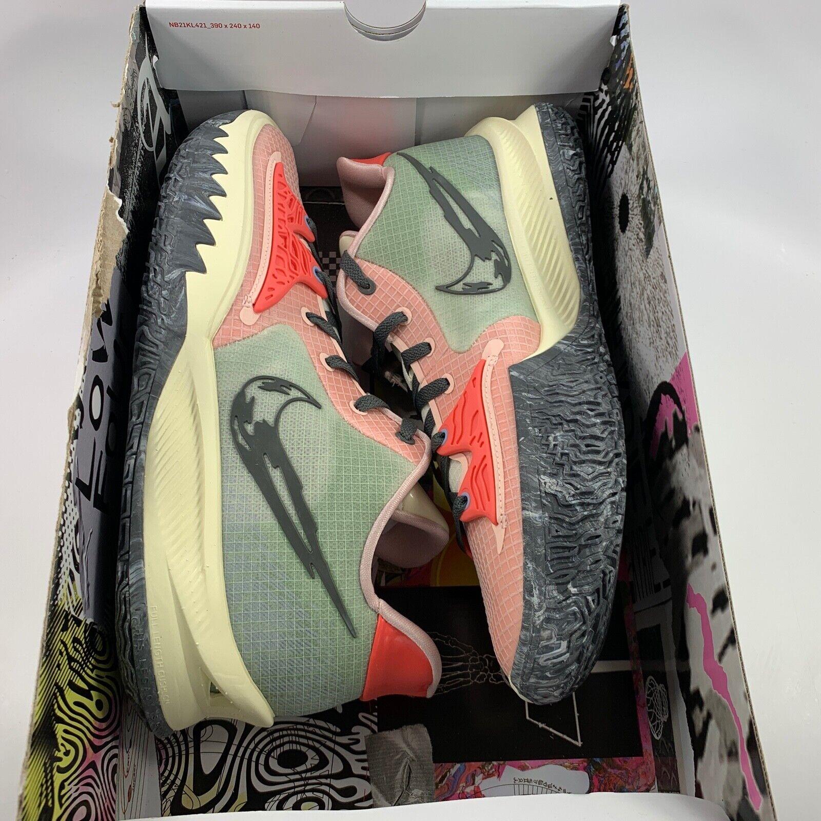 coral and gray nike shoes