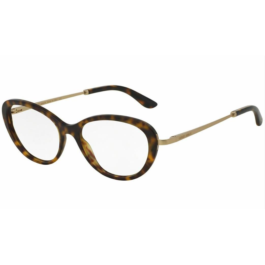 Giorgio Armani Lens Eyeglasses AR7046 5089 Havana Gold Frames 52MM Rx-able