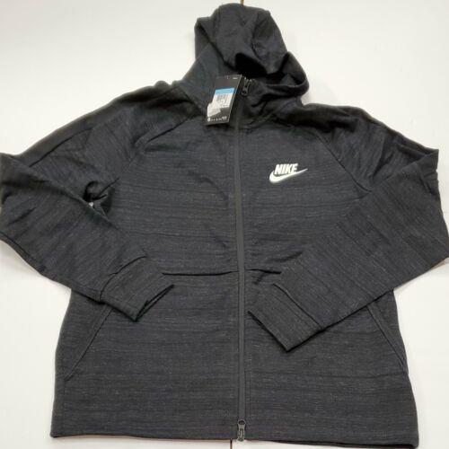 Nike Advance 15 Jacket Hoodie Sweatshirt Full Zip Black 943325-010 Medium