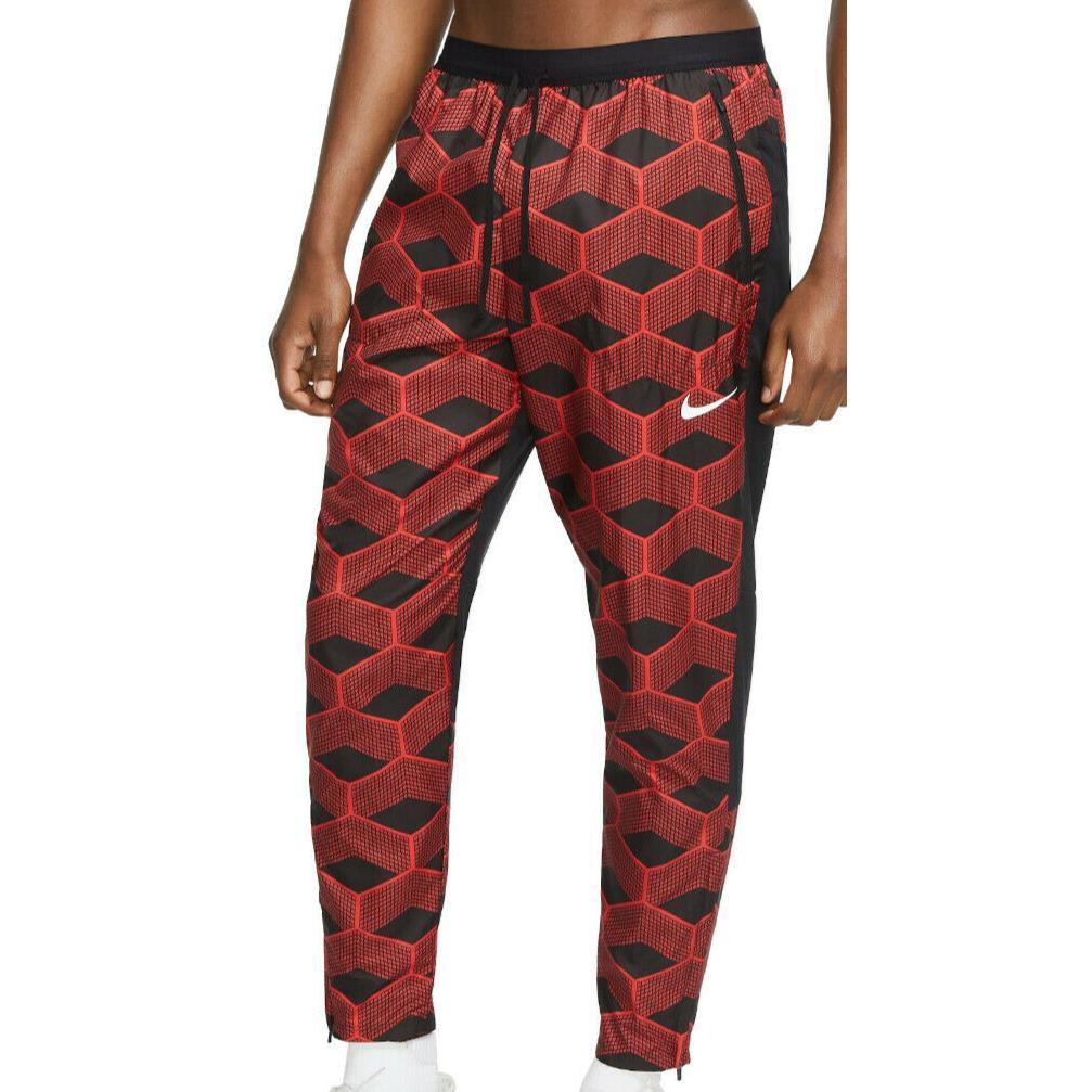 Nike Running Team Kenya Shield Pants Red Black CV0398-673 Adult Size Small