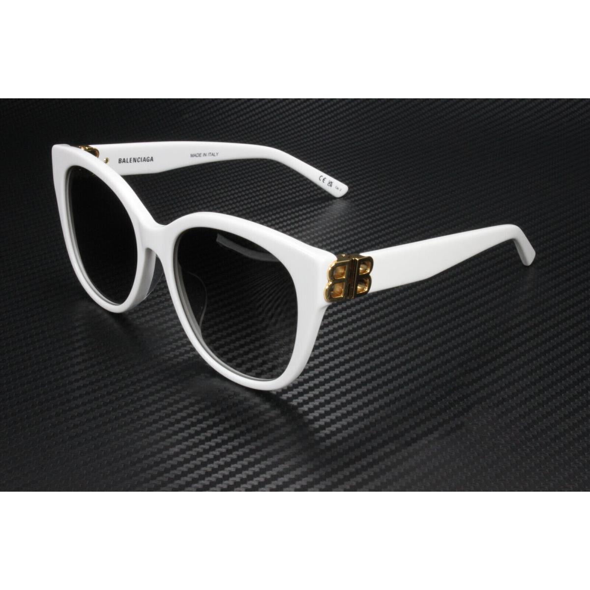 Balenciaga BB0103SA 006 White Square Women`s 57 mm Sunglasses