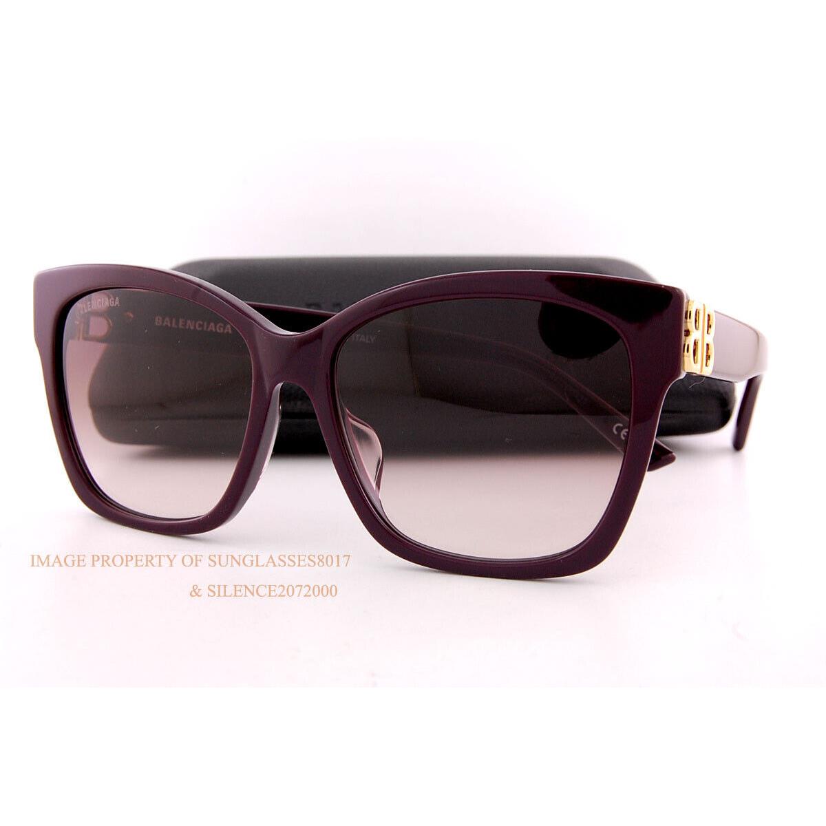 Balenciaga Sunglasses BB 0102/SA-006 Violet/brown Gradient For Women