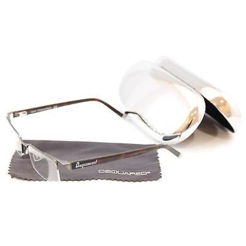 Dsquared2 Eyeglasses Frame DQ5069 091 Brown Metal Plastic