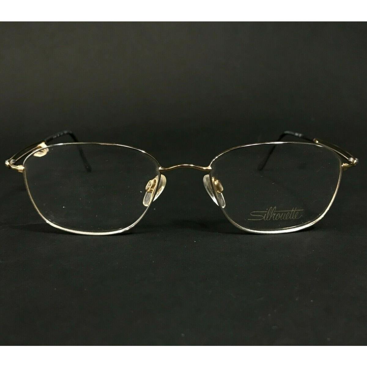 Silhouette Eyeglasses Frames M7420 /80 V6055 Gold Round Full Rim 52-18-140