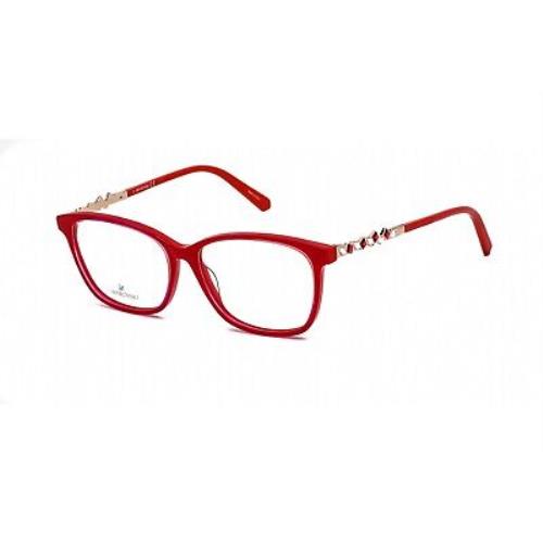 Swarovski SK 5371 068 Eyeglasses Red Frame 54mm | 000502216176 ...