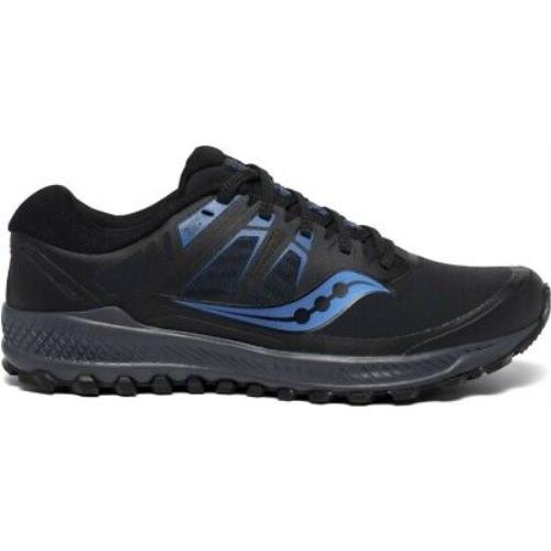 Saucony Peregrine Ice+ Men`s Athletic Running Shoes Black/blue - S20541-2