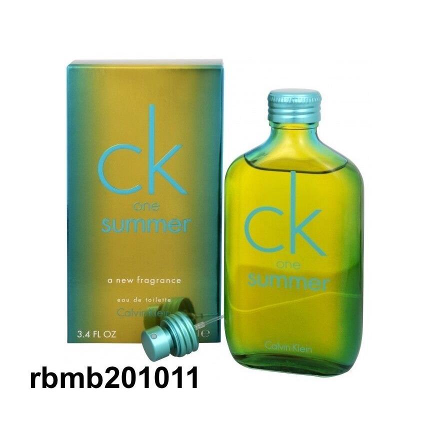 Unisex CK One Summer 2014 by Calvin Klein Eau de Toilette Spray 3.4 oz / 100 ml