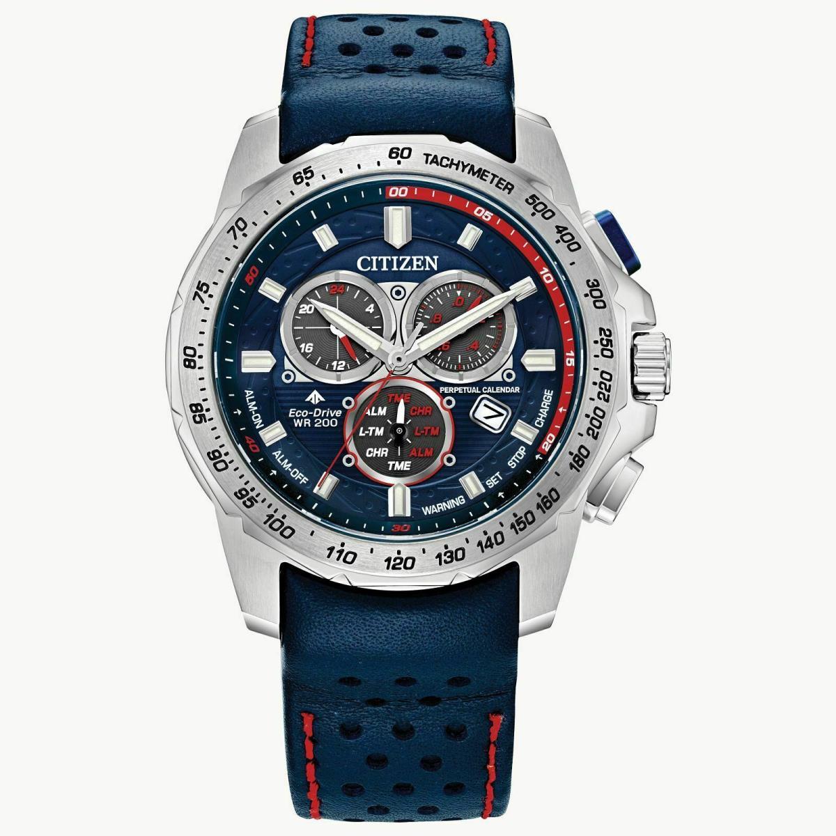 Citizen Promaster MX Chronograph Dual Time Blue Dial and Blue Strap BL5571-09L