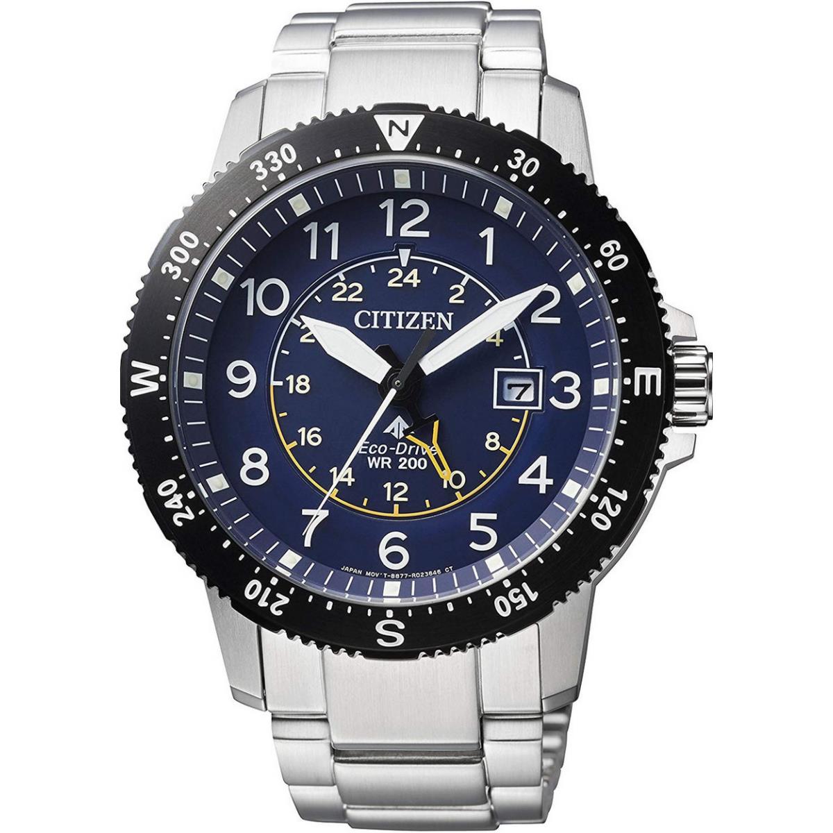 Citizen Promaster Land Eco-drive Blue Dial Men`s Watch BJ7094-59L