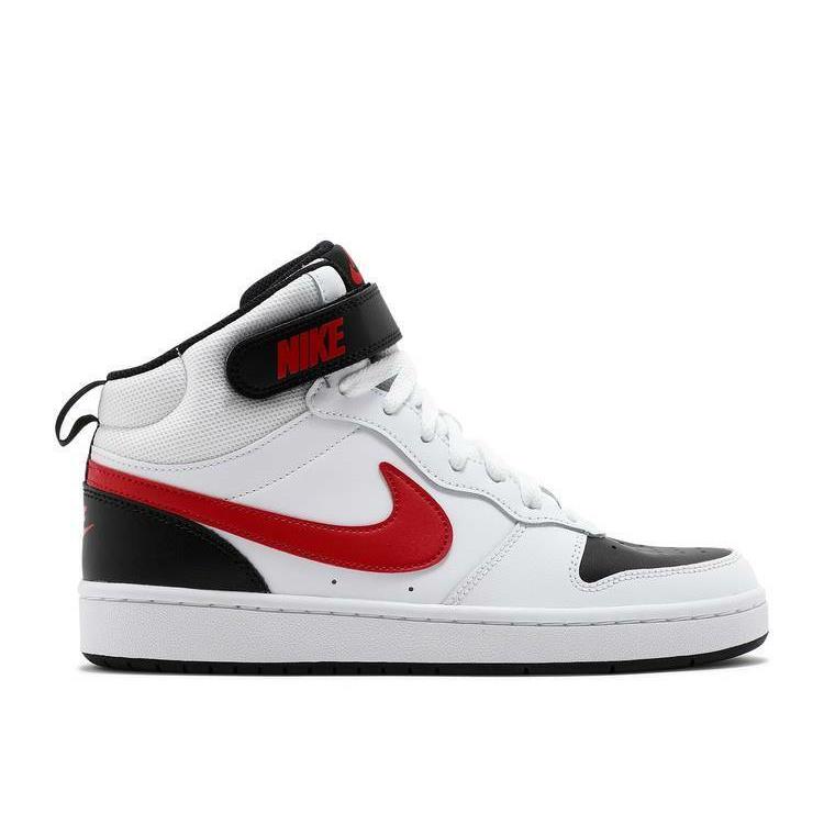 Nike Court Borough Mid 2 GS Youth Shoes White/university Red/black CD7782 110