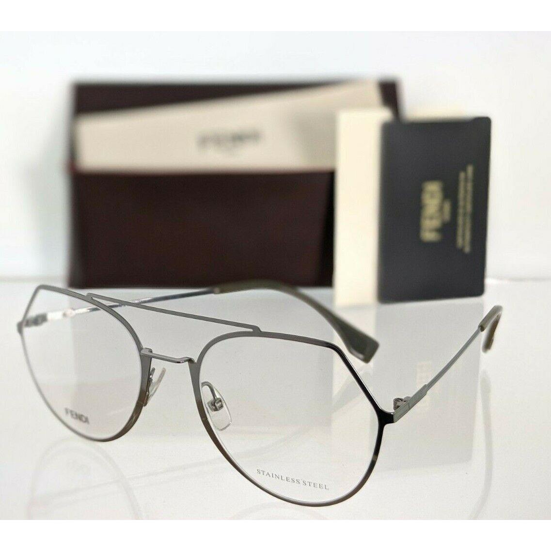 Fendi FF 0329 Eyeglasses KJ1 Gunmetal 53mm Frame FF0329