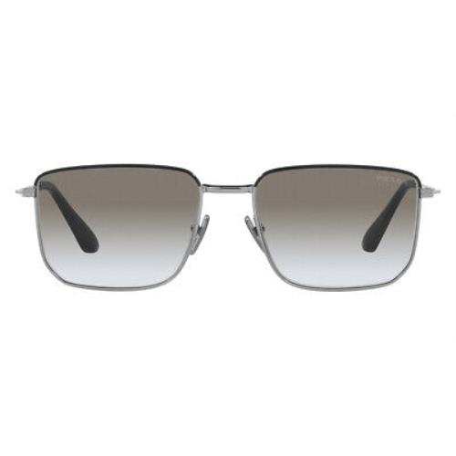 Prada 0PR 52YS Sunglasses Men Black Rectangle 56mm | 8056597320463 ...