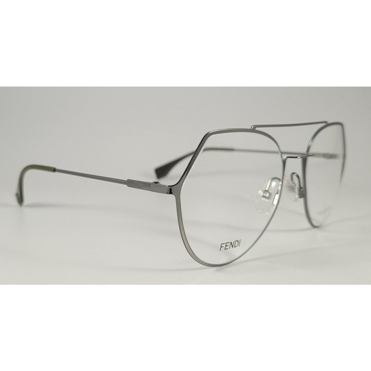 Fendi Eyeglasses FF 0329 Color KJ1 Dark Ruthenium Size 53 Cat Eye