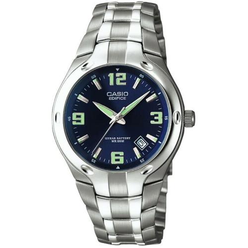 Casio Men`s 100 Meter Water Resistant EF-106D-2A Blue Dial Watch