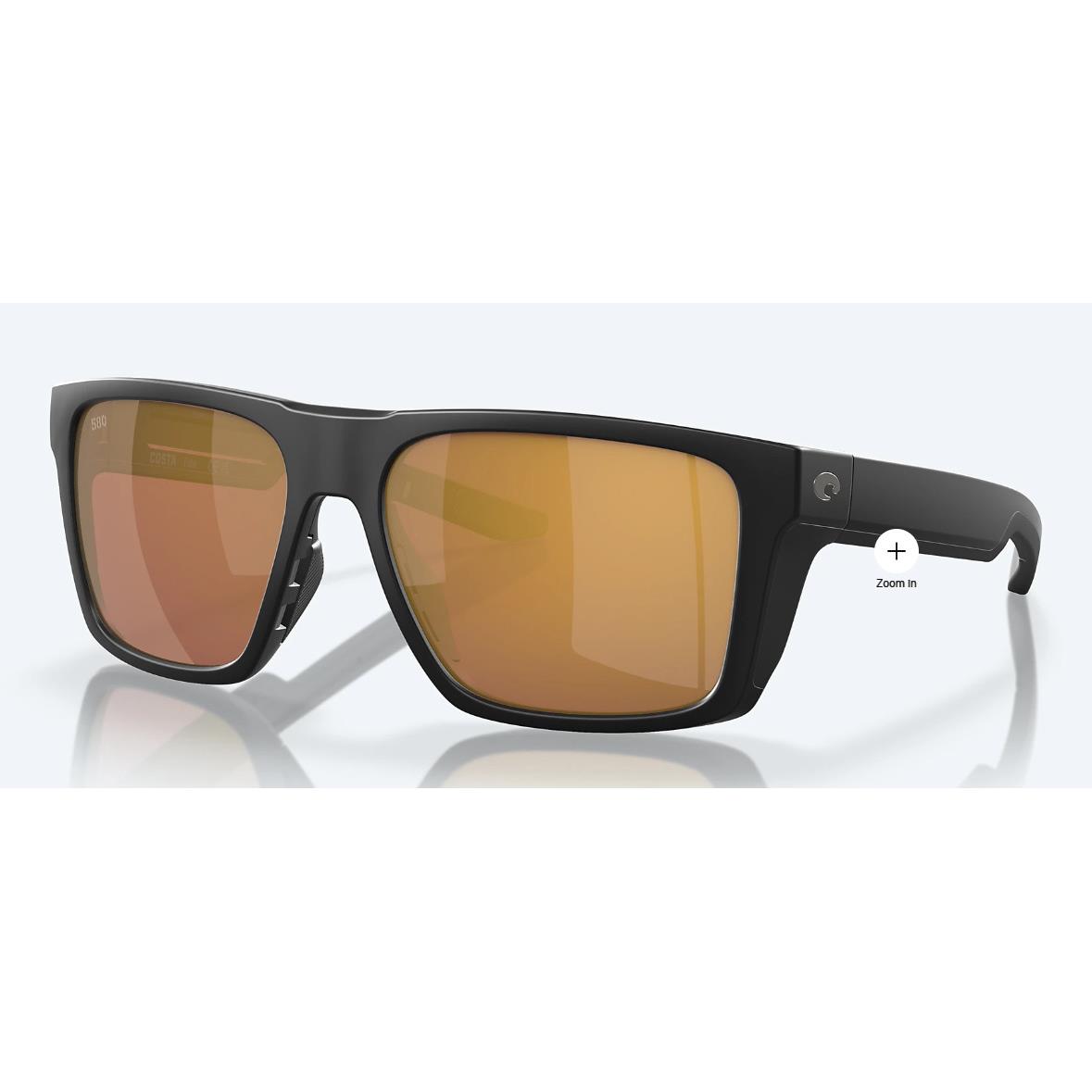 Costa Del Mar Lido Black Gold Mirror Polarized Glass 580G