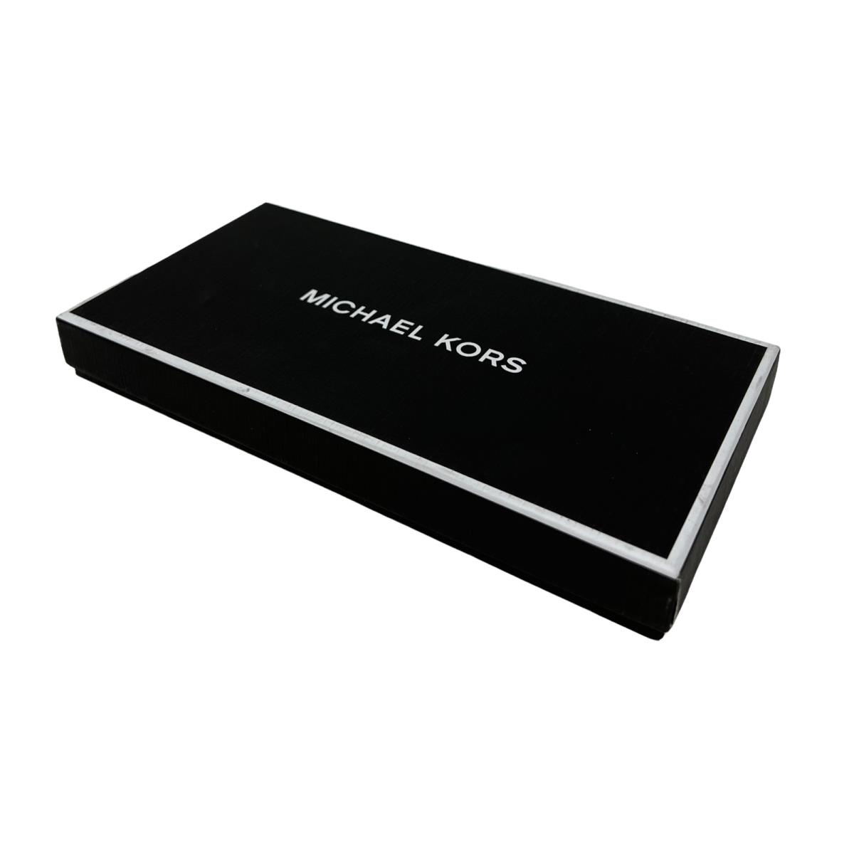 Michael Kors Men`s 3 in 1 Box Set Bifold Wallet Credit Card Holder Seafom Signature