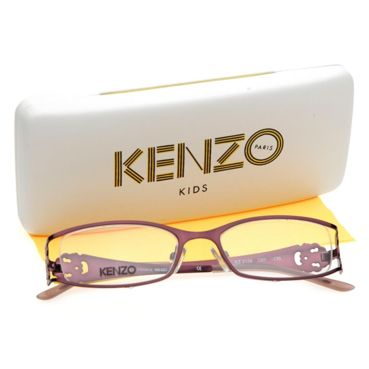 Kenzo KZ2126 C01 Purple Eyeglasses Glasses Frame 2126 50-18-135 B27mm France