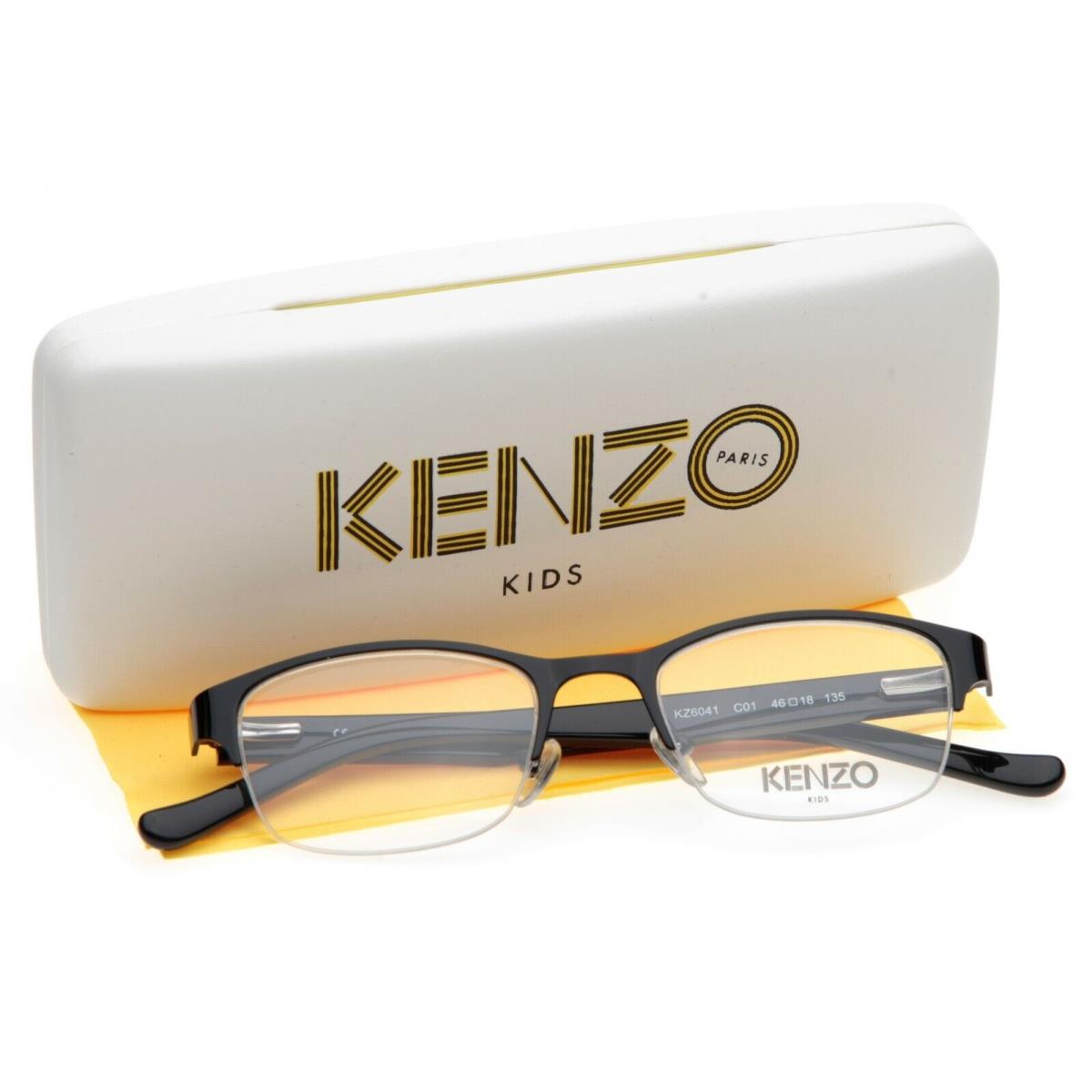 Kenzo Kids KZ6041 C01 Black Eyeglasses Glasses 6041 46-18-135 B33mm France